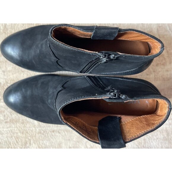 VIONIC Womens 7 Booties Windom Suede Orthaheel Ankle Boots Black - Picture 5 of 8